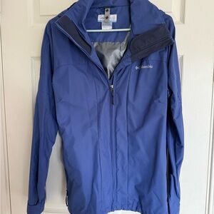 Columbia women’s blue windbreaker jacket
